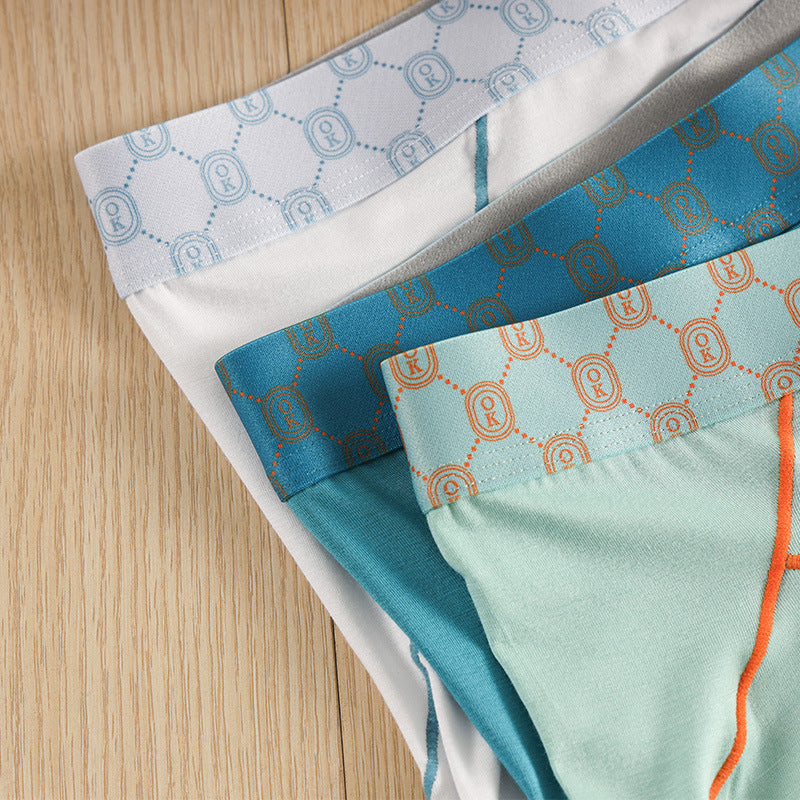 Men's Bamboo Fiber Anti-chafing Underwear, Five-point Breathable And Loose Shorts