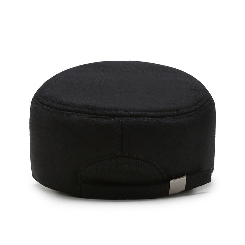 Men's Flat Cap For Autumn And Winter Outdoor Warmth With Ear Protection
