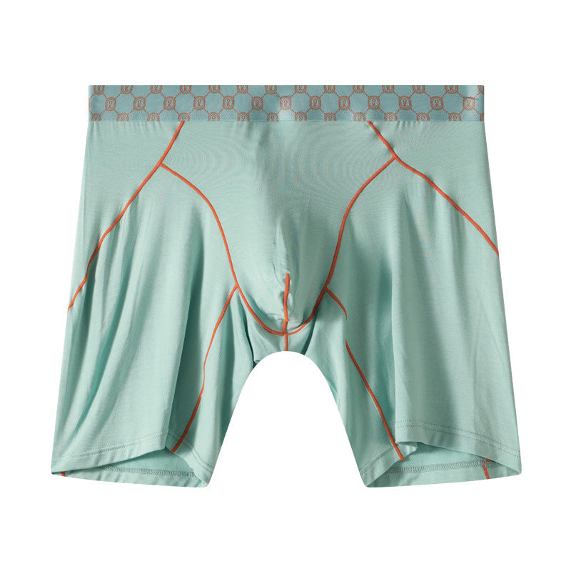 Men's Bamboo Fiber Anti-chafing Underwear, Five-point Breathable And Loose Shorts