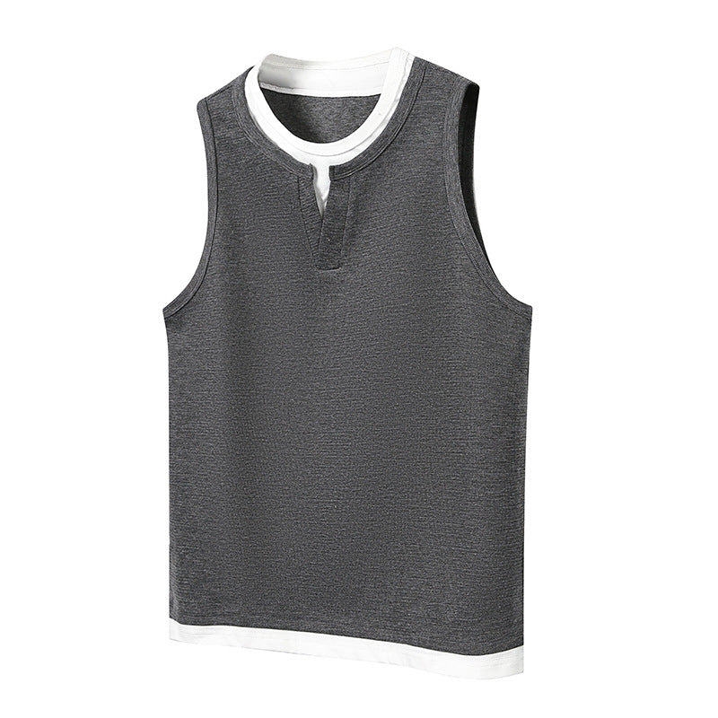 Summer Fashion Brand Loose Fitness Sports Vest