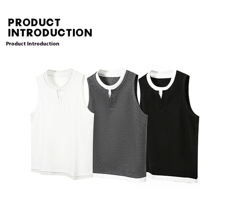 Summer Fashion Brand Loose Fitness Sports Vest